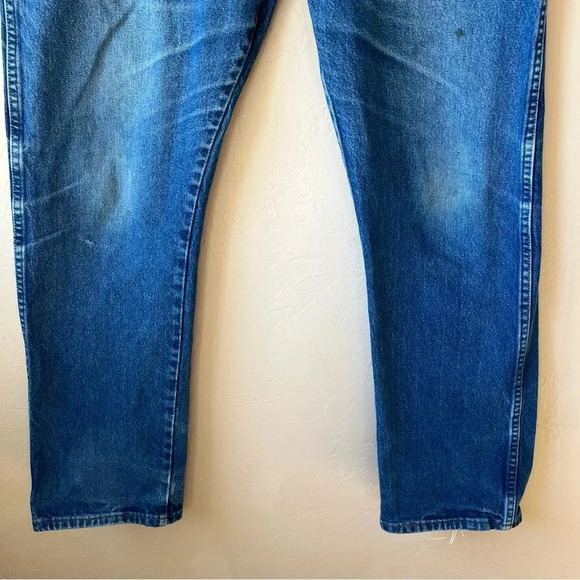 Vintage Wrangler Jeans 42x32 Cowboy Work Ranch Outdoors Mens Farmer Chore Hipste - Picture 8 of 13